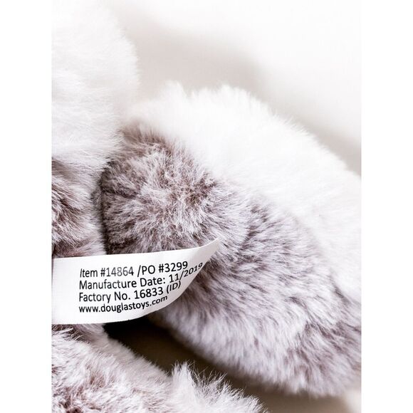 Douglas Cuddle Toys Bon Bon Floppy Bunny 10" Rabbit Plush Stuffed Gray Lovey - Picture 3 of 10